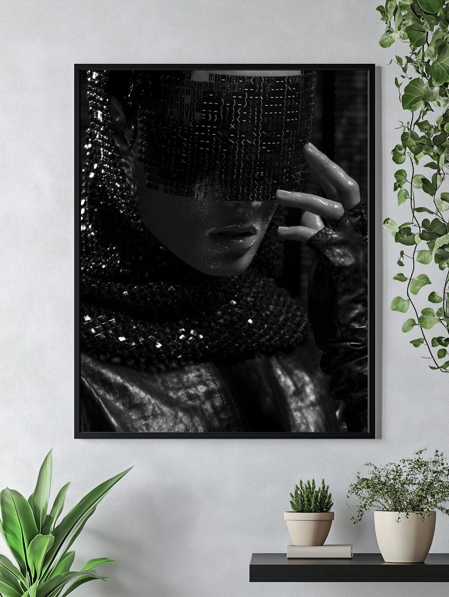 Avant-Garde Fashion Portrait Poster. — room view 4