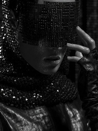 Avant-Garde Fashion Portrait Poster.