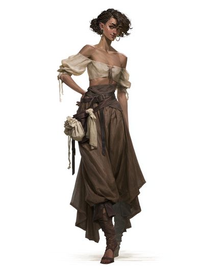 Bohemian Fashion Figure Poster.