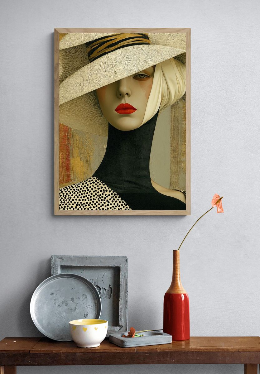 Elegant Fashion Portrait Poster. — room view 3