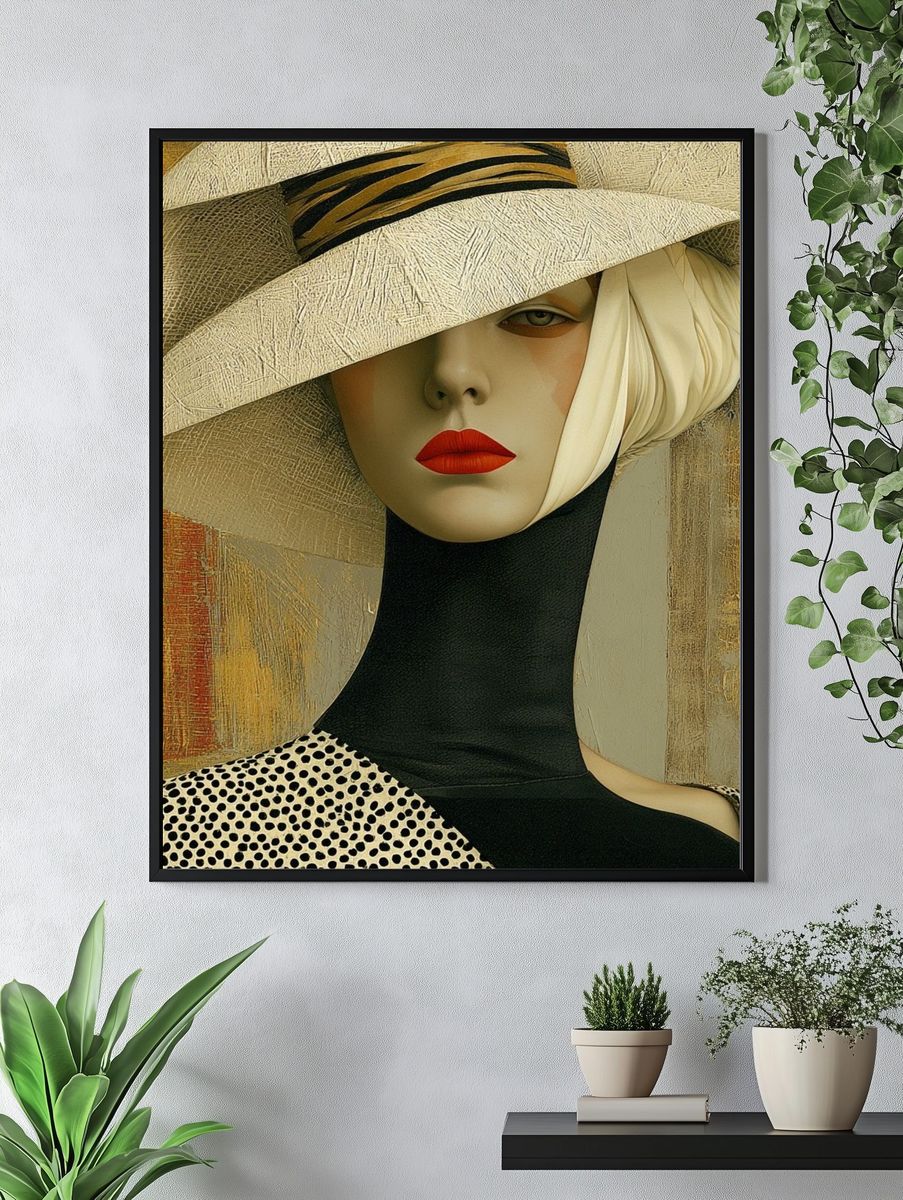 Elegant Fashion Portrait Poster. — room view 4