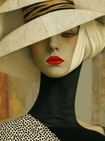 Elegant Fashion Portrait Poster.