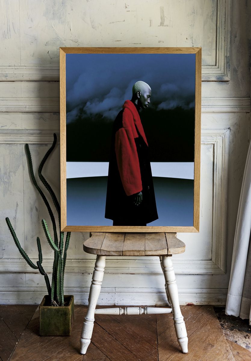Avant-Garde Fashion Portrait Poster. — room view 1