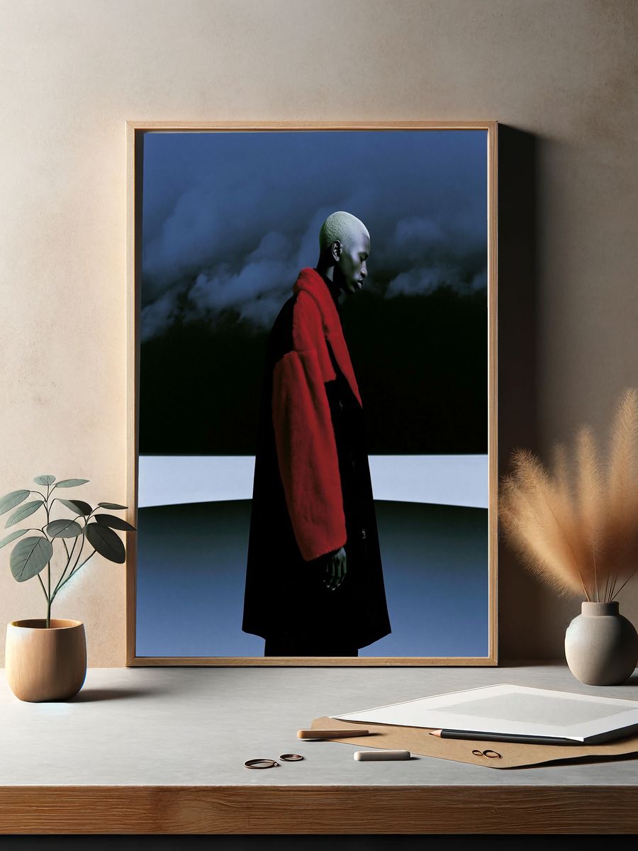 Avant-Garde Fashion Portrait Poster. — room view 2