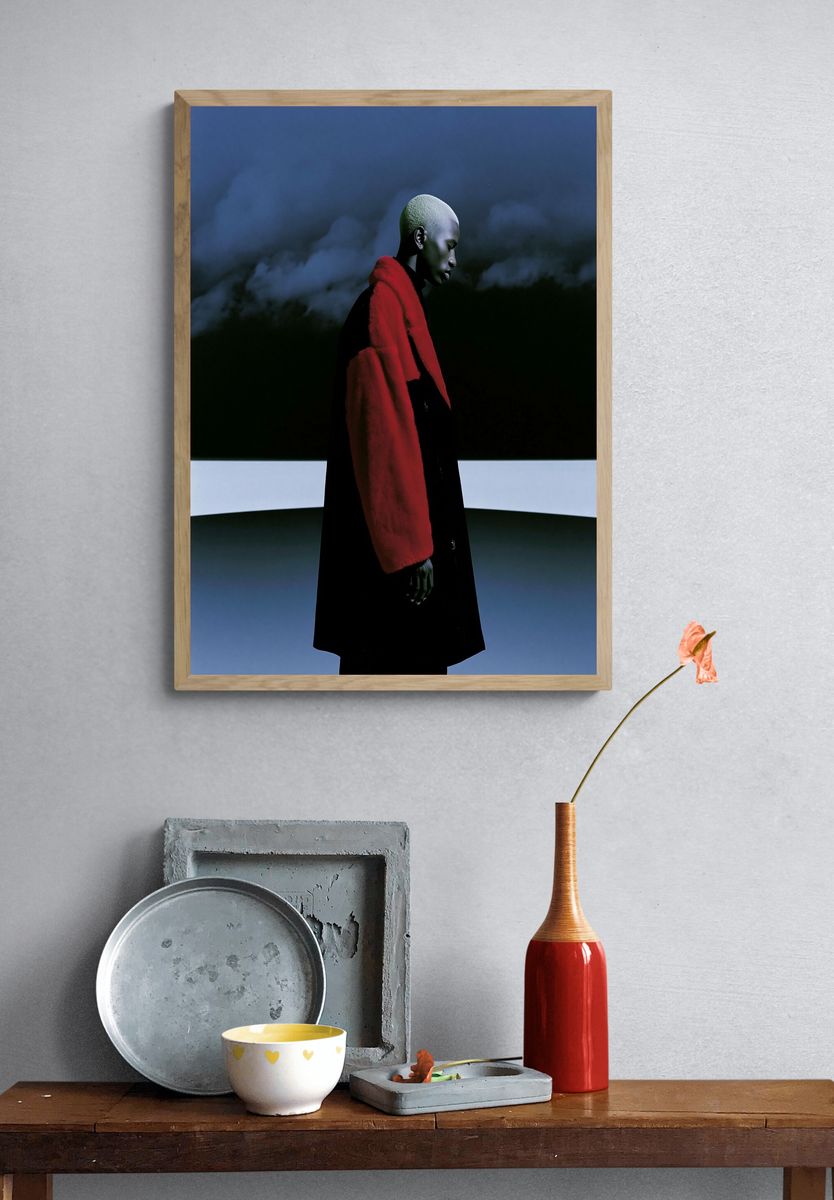 Avant-Garde Fashion Portrait Poster. — room view 3