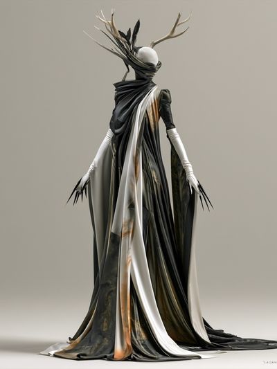 Antlered Figure Fashion Poster.