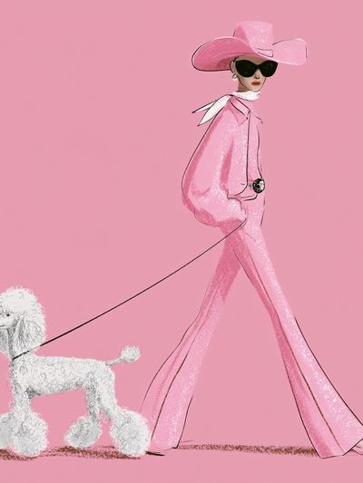 Pink Fashion Walk Poster.