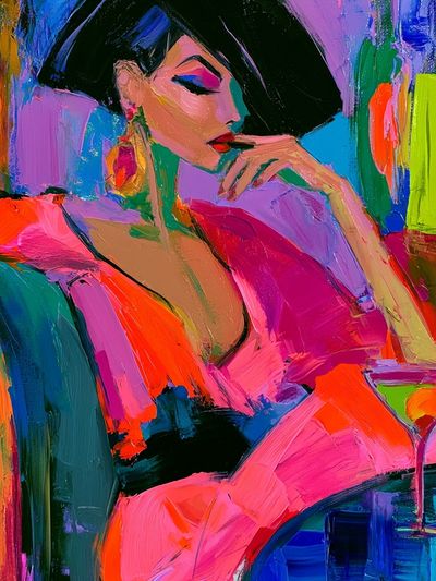 Fashion Portrait Pop-Art Poster.