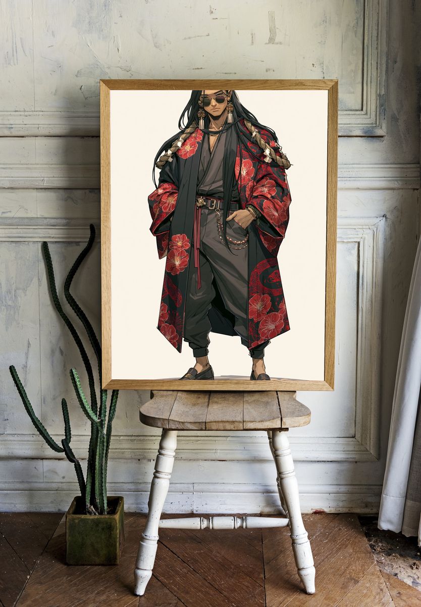 Fashion Portrait Digital Art Poster. room preview