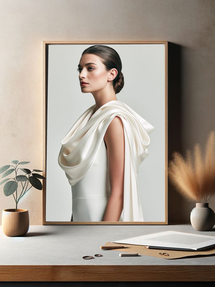 Elegant Fashion Portrait Poster. — room view 2