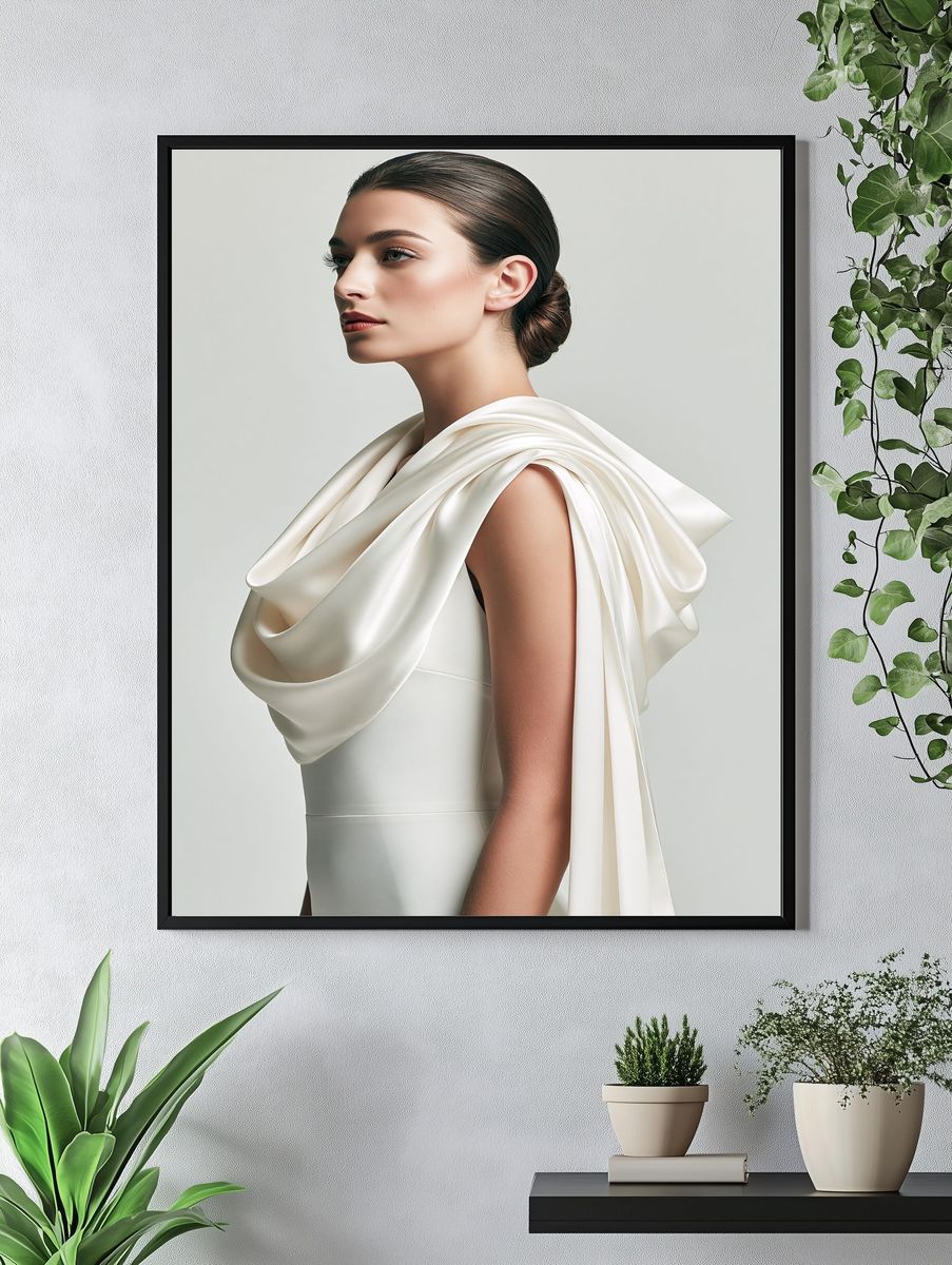 Elegant Fashion Portrait Poster. — room view 4