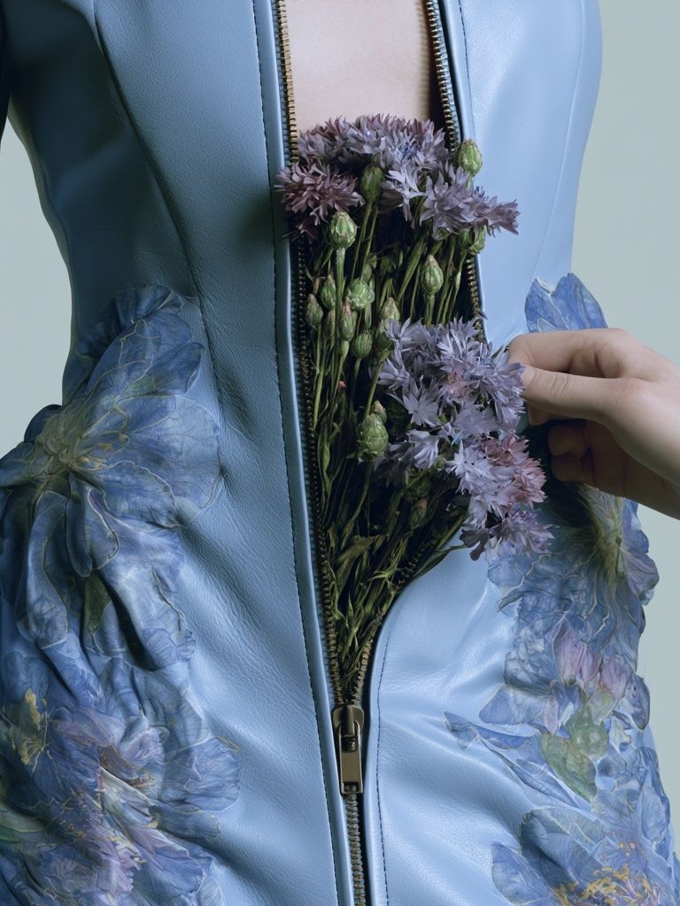 Floral Couture Jacket Photography Poster. poster — fashion art