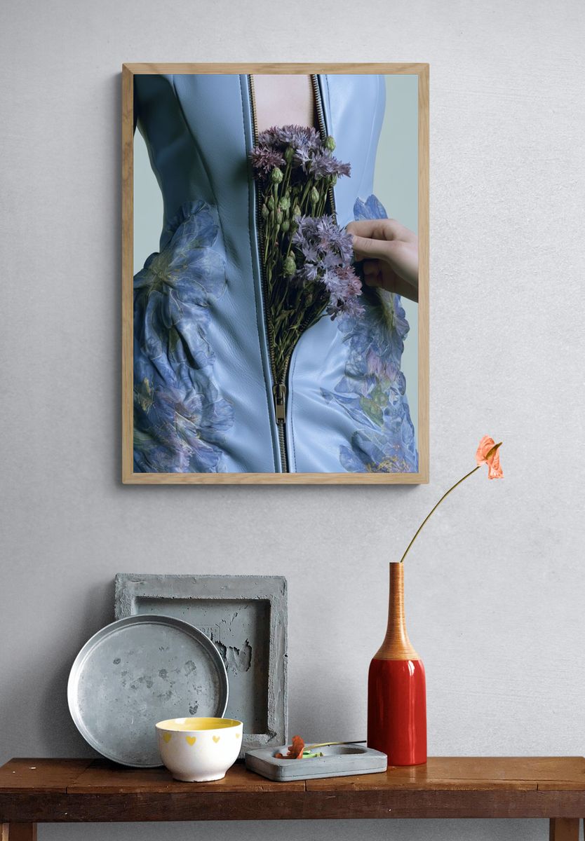 Floral Couture Jacket Photography Poster. — room view 3
