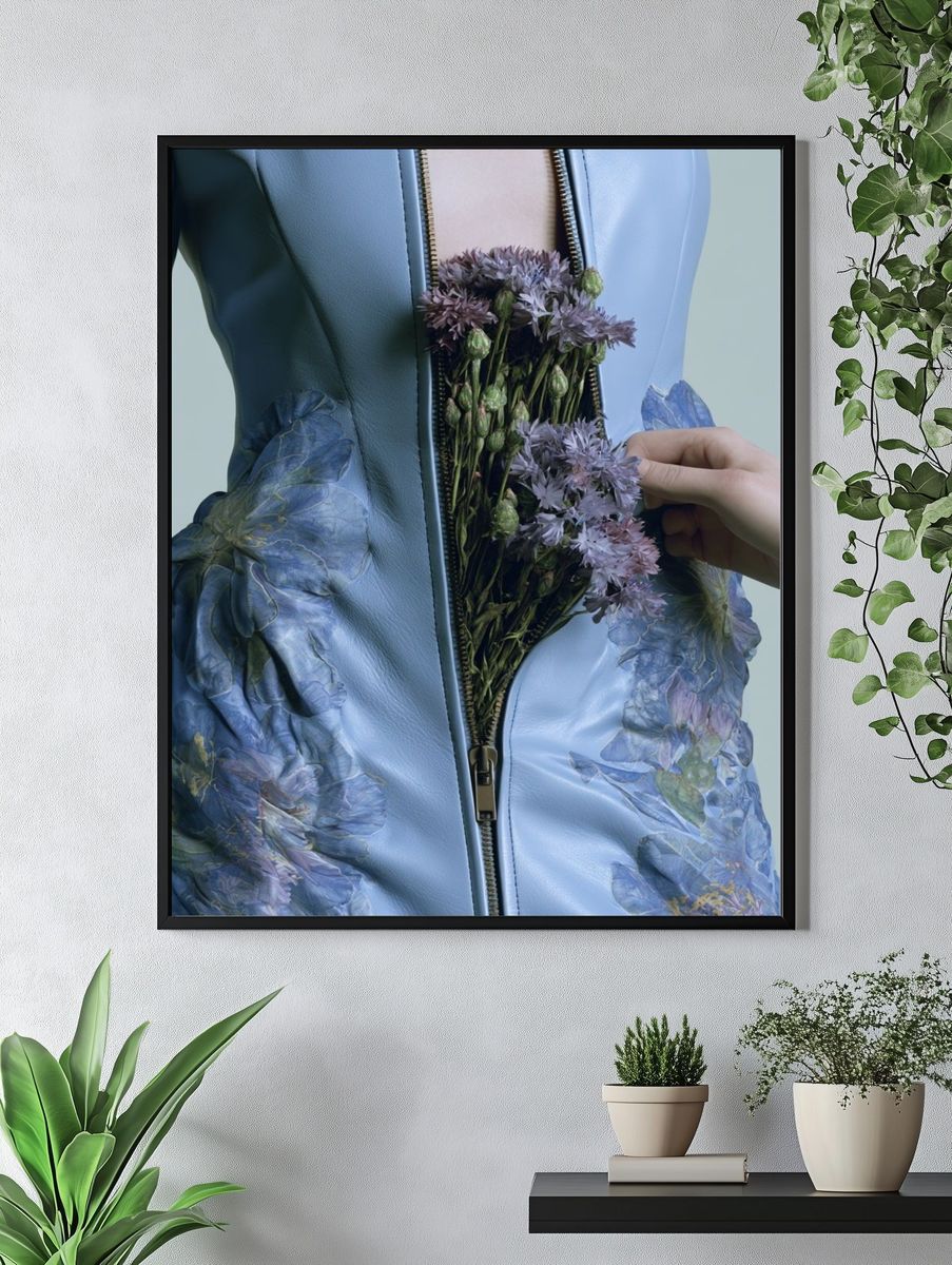 Floral Couture Jacket Photography Poster. — room view 4