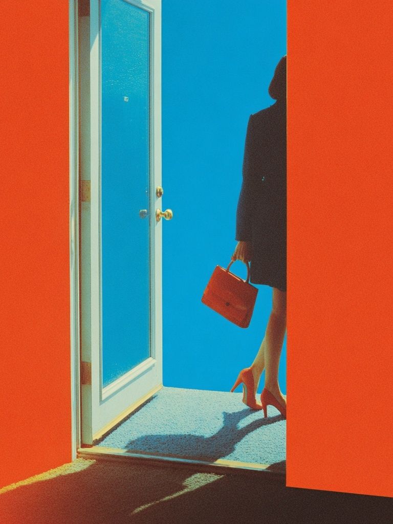 Surreal Doorway Fashion Poster. poster detail