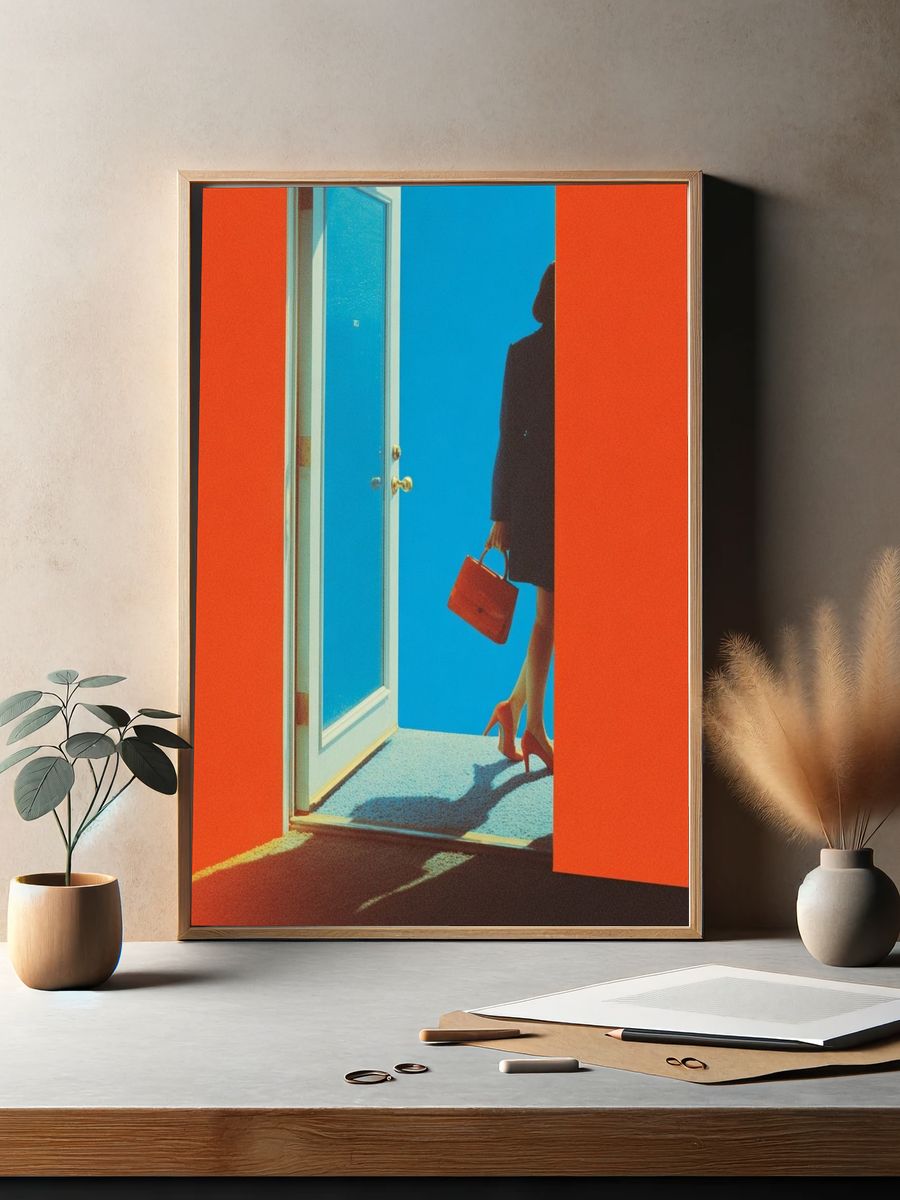 Surreal Doorway Fashion Poster. — room view 2
