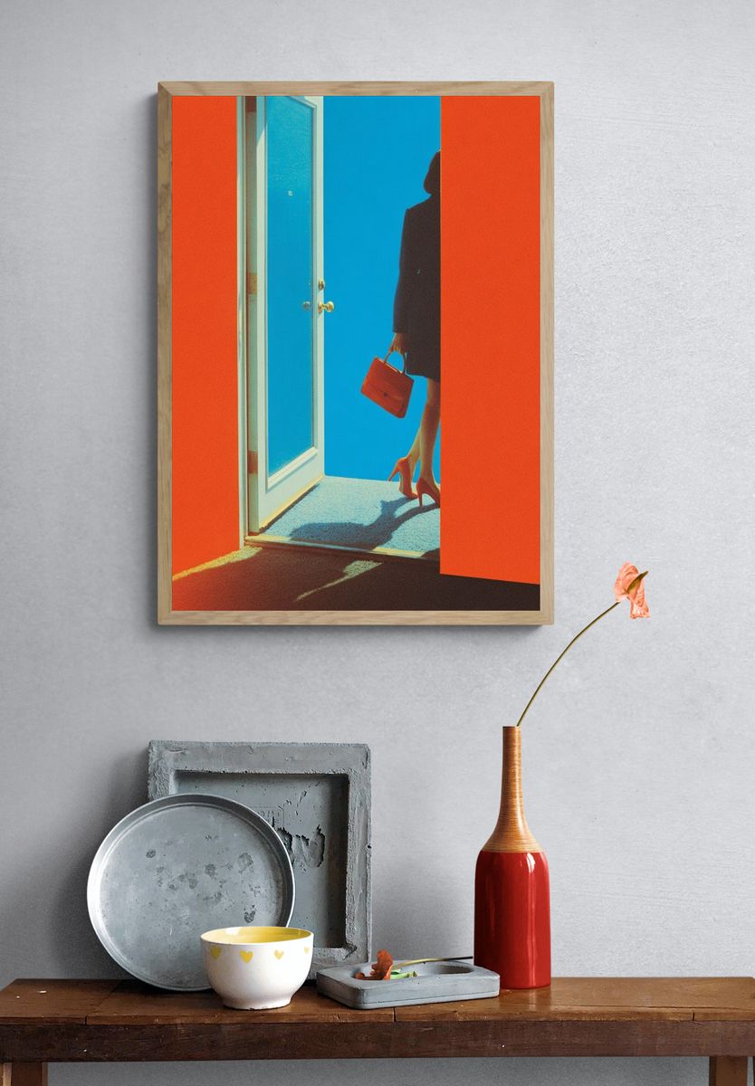 Surreal Doorway Fashion Poster. — room view 3
