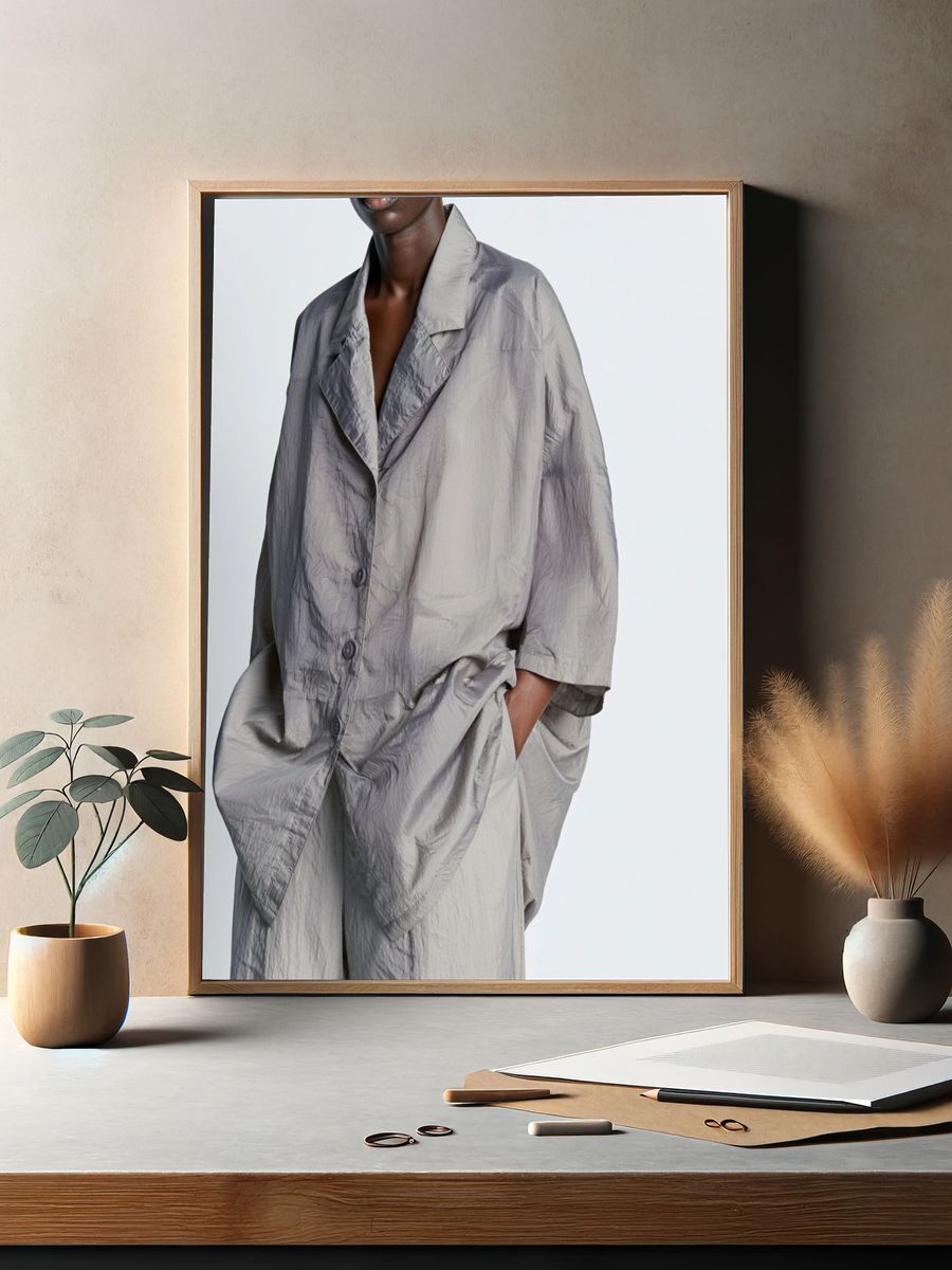 Minimalist Fashion Portrait Poster. — room view 2