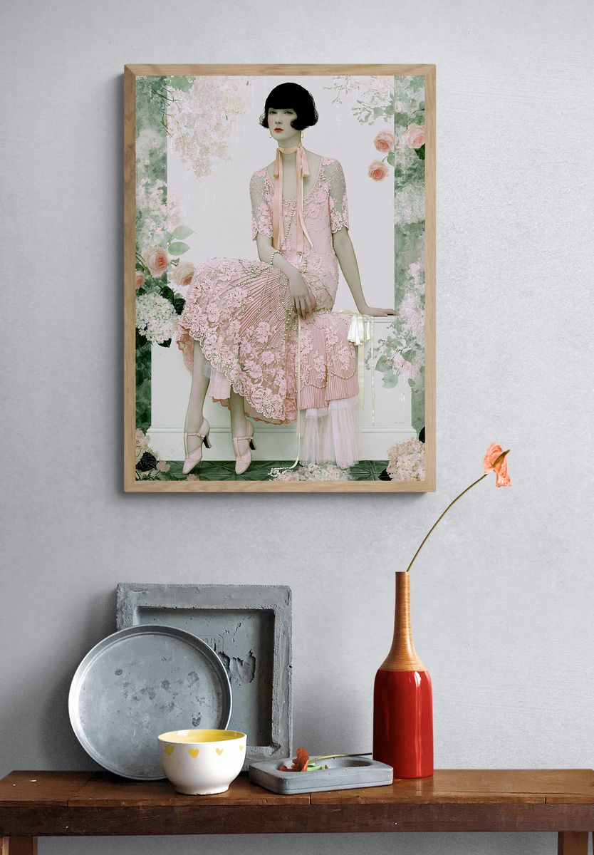 Pastel Fashion Portrait Print. — room view 3