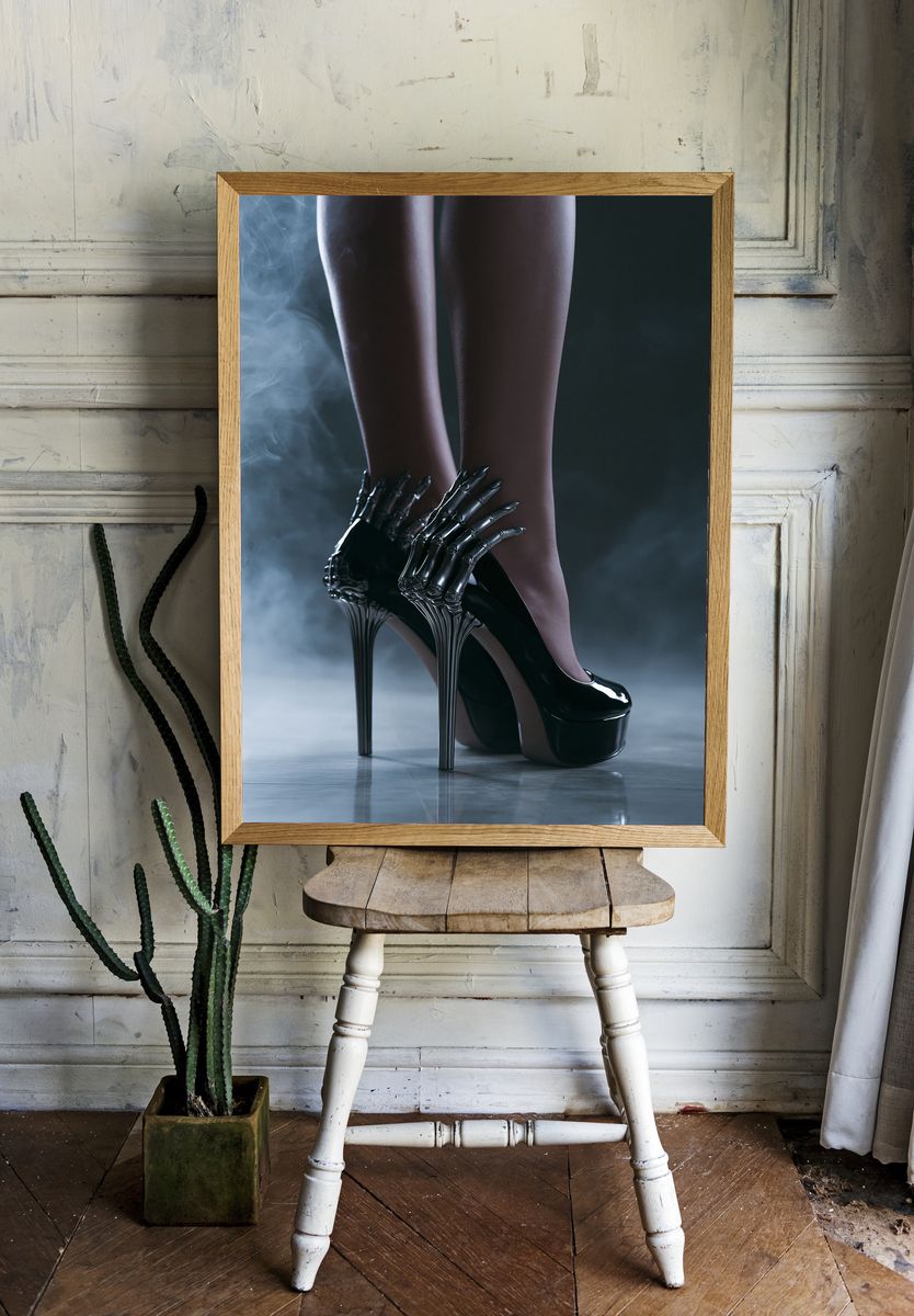 Gothic High Heels Photography Poster. room preview