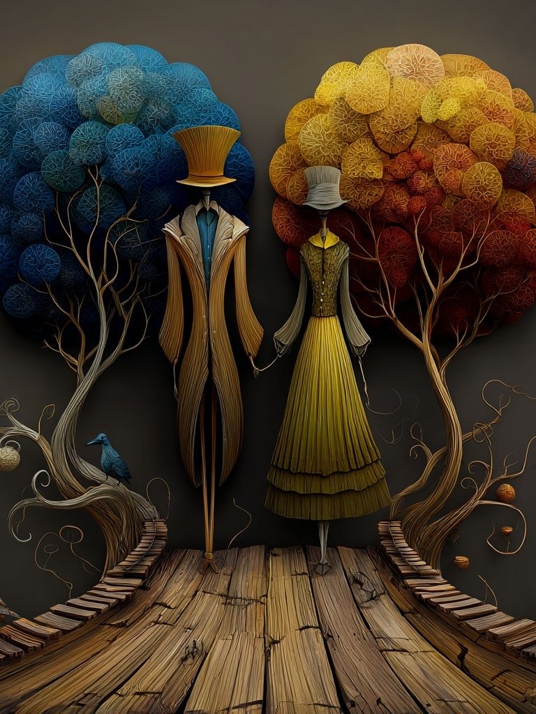 Surreal Fashion Forest Print. poster detail