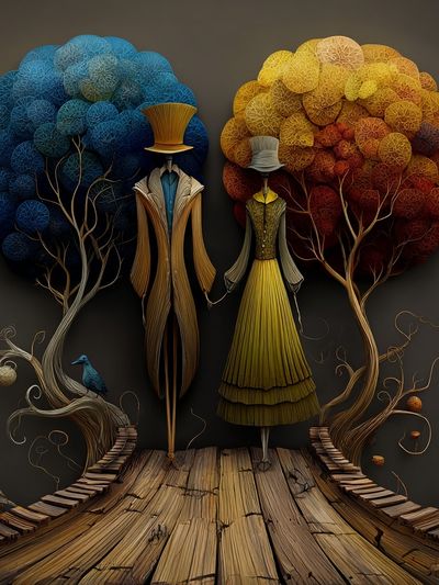 Surreal Fashion Forest Print. poster