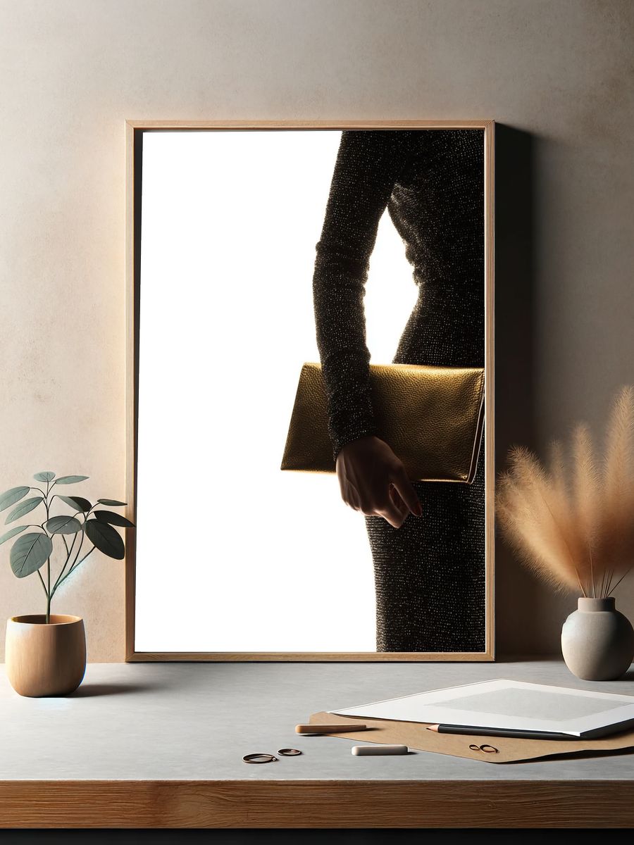 Elegant Fashion Clutch Poster. — room view 2