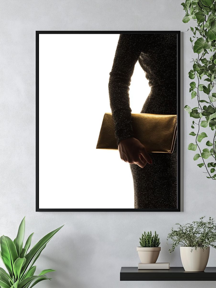 Elegant Fashion Clutch Poster. — room view 4