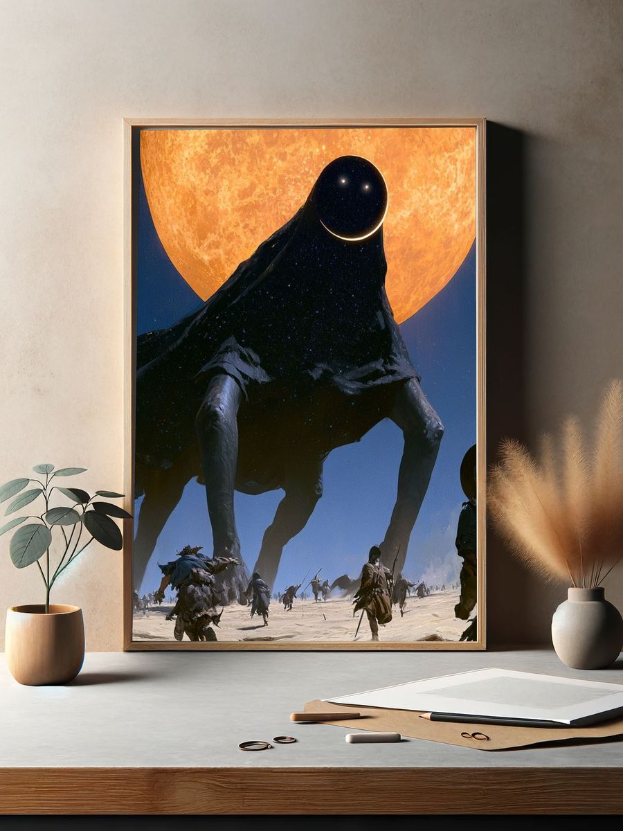 Celestial Giant — Surrealism Print. — room view 2