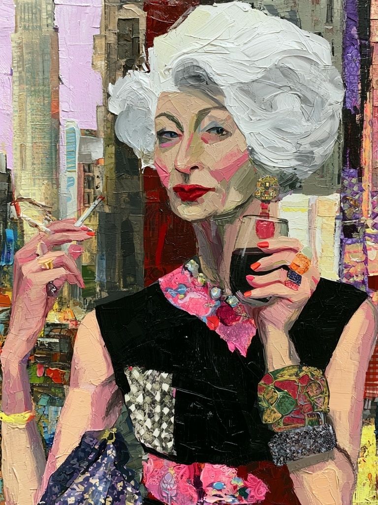 Fashion Portrait Contemporary Print. poster detail