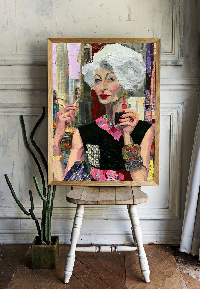 Fashion Portrait Contemporary Print. — room view 1