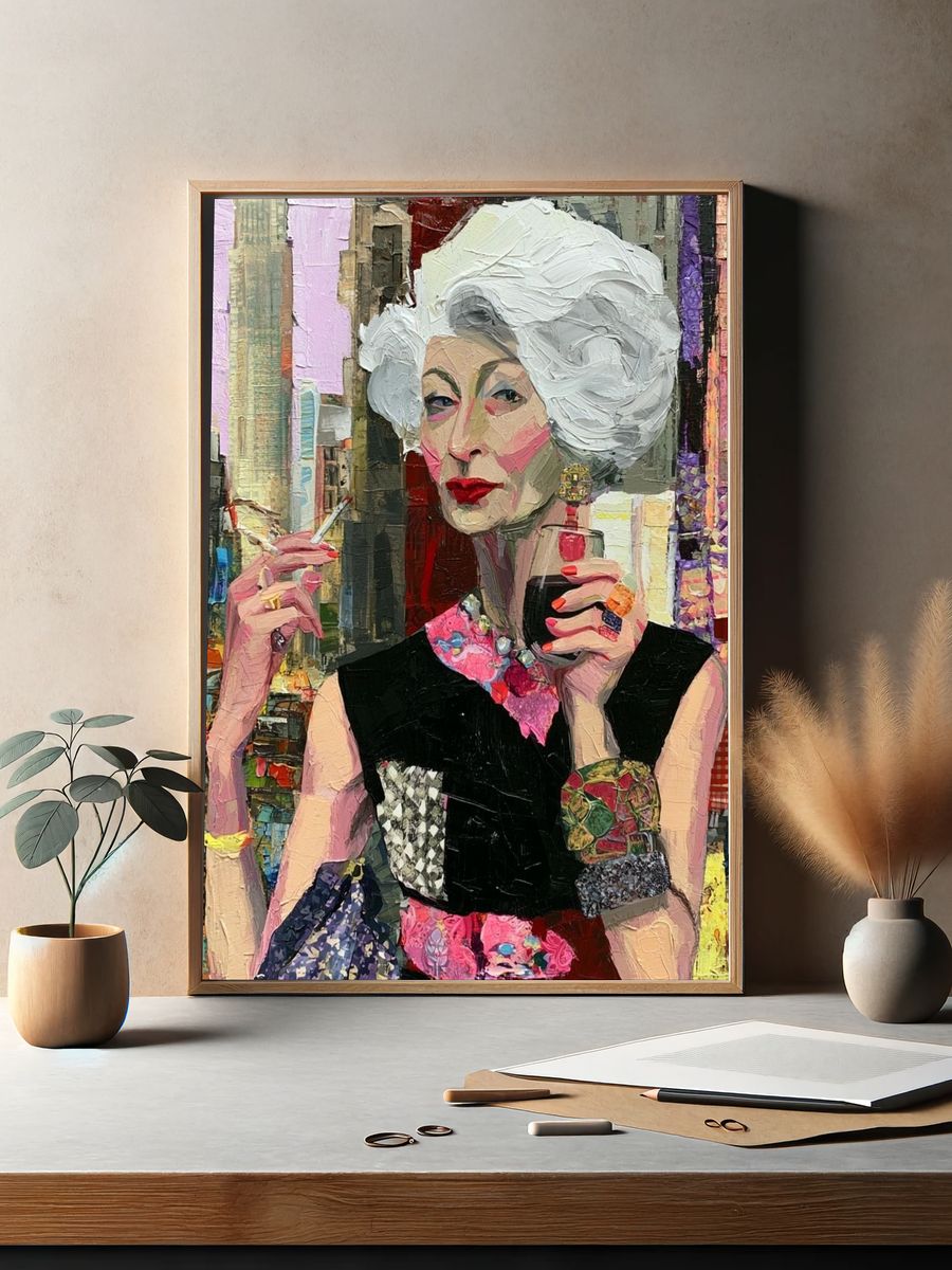 Fashion Portrait Contemporary Print. — room view 2
