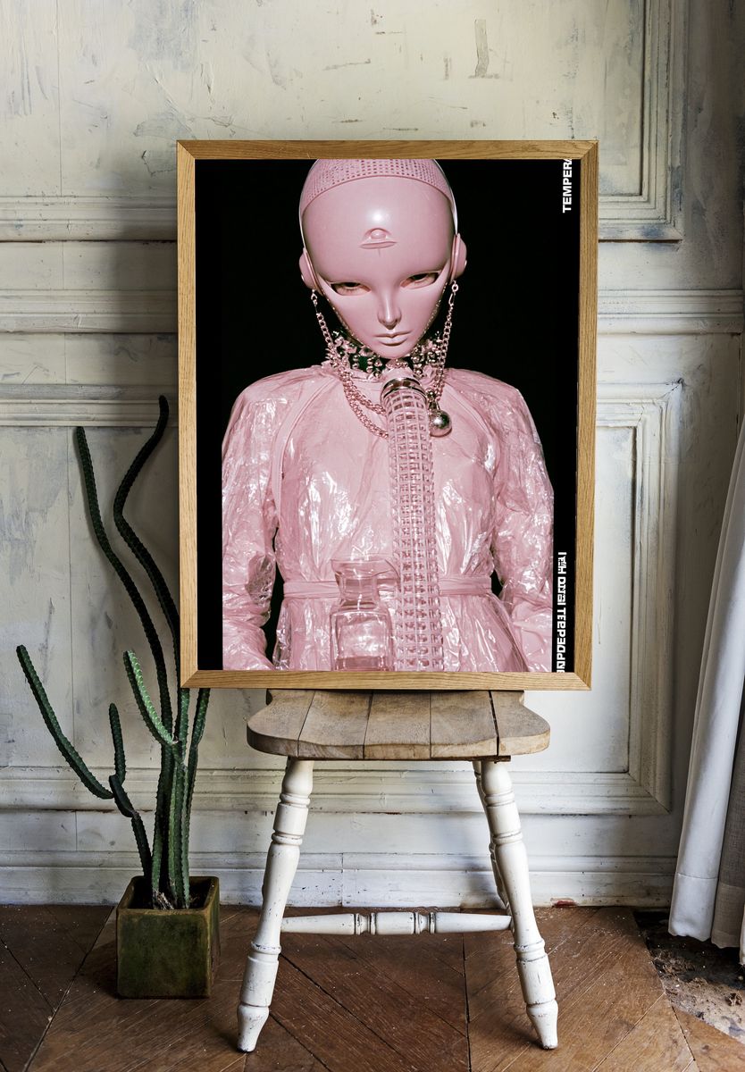 Temperance Surrealist Fashion Poster. room preview