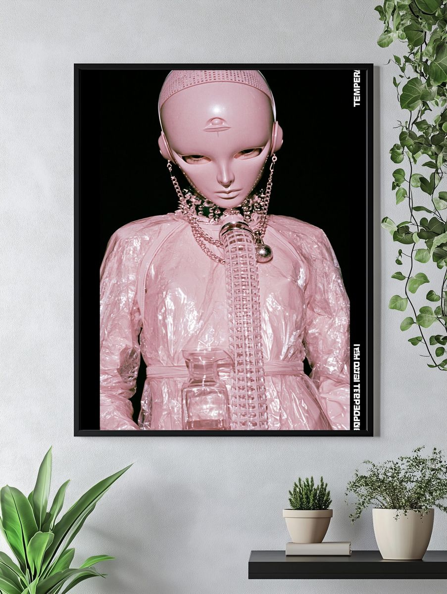 Temperance Surrealist Fashion Poster. — room view 4