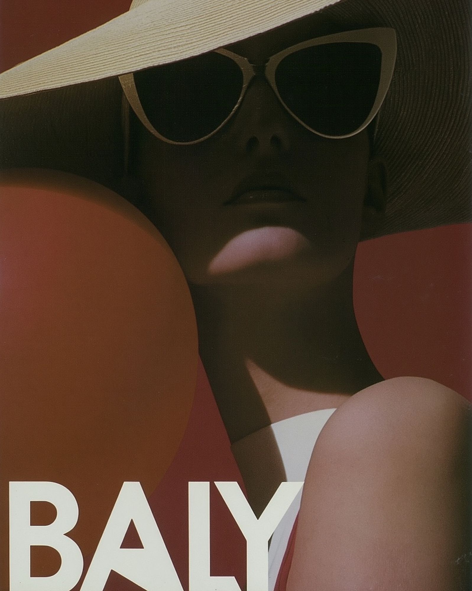 Bali Sun Hat Portrait Print. poster — fashion art