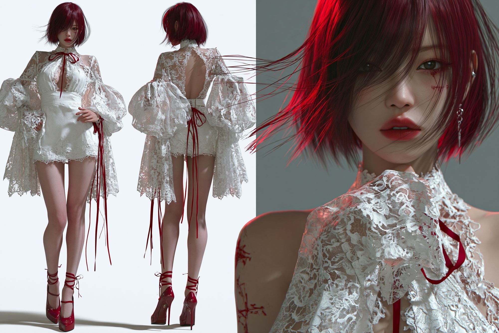 Red-Haired Fashion Portrait Poster. poster — fashion art