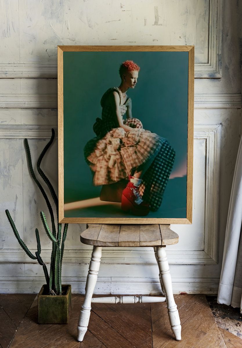 Avant-Garde Fashion Portrait Poster. — room view 1