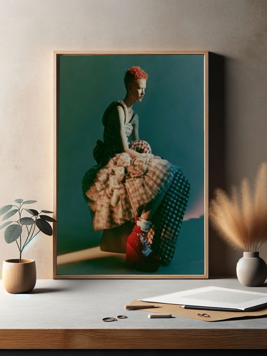 Avant-Garde Fashion Portrait Poster. — room view 2