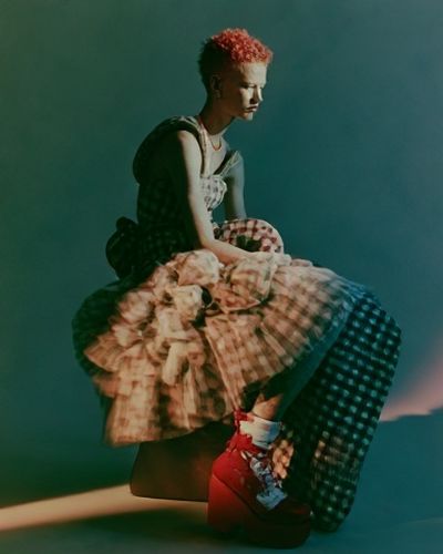 Avant-Garde Fashion Portrait Poster.