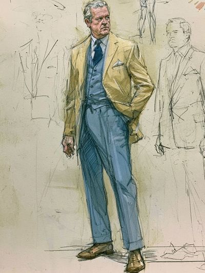 Tailored Gentleman Fashion Illustration Poster.