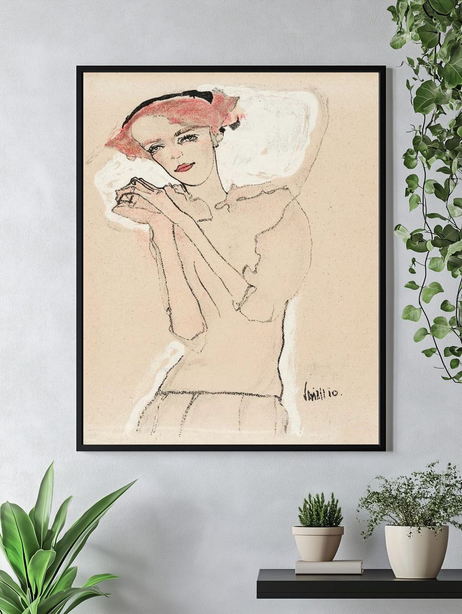 Portrait Woman (1910) Egon Schiele. — room view 4