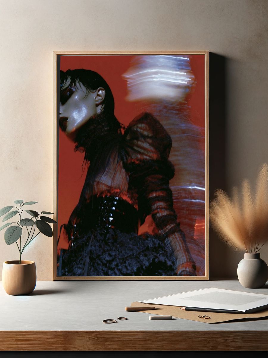 Avant-Garde Fashion Portrait Print. — room view 2