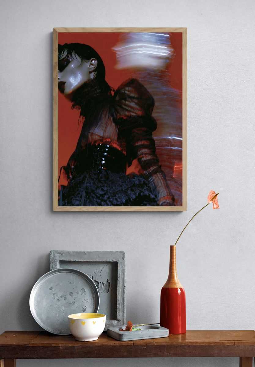Avant-Garde Fashion Portrait Print. — room view 3