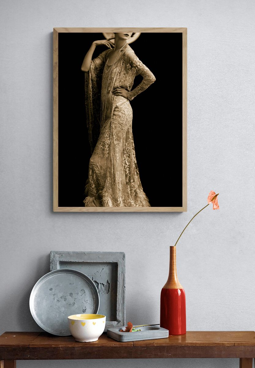 Art Deco Fashion Portrait Poster. — room view 3