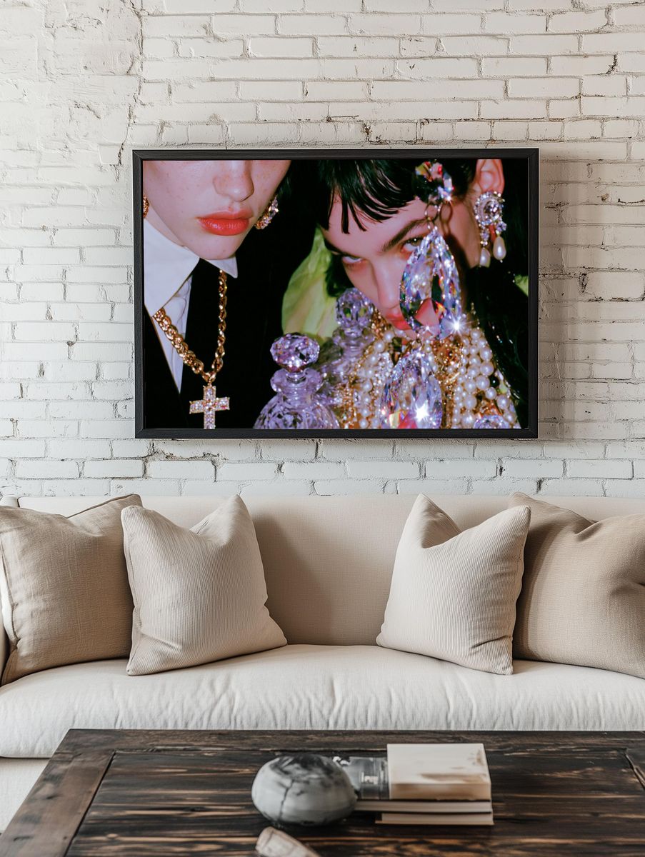 Glamorous Fashion Portrait Poster. room preview