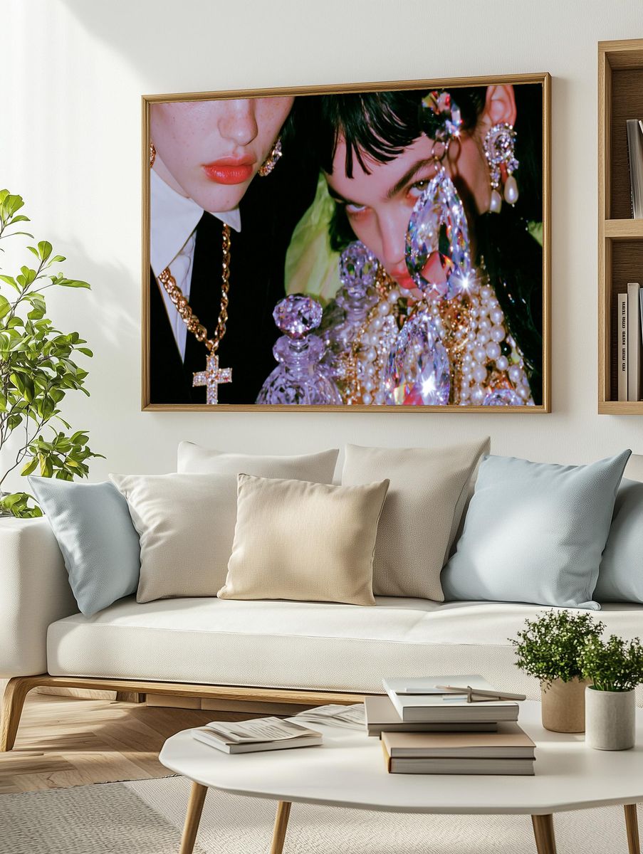 Glamorous Fashion Portrait Poster. — room view 2