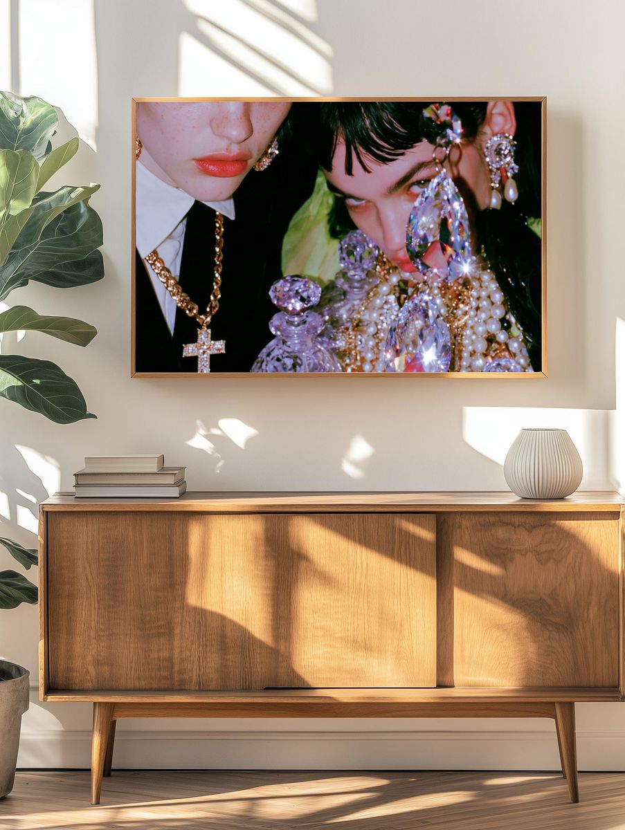 Glamorous Fashion Portrait Poster. — room view 3