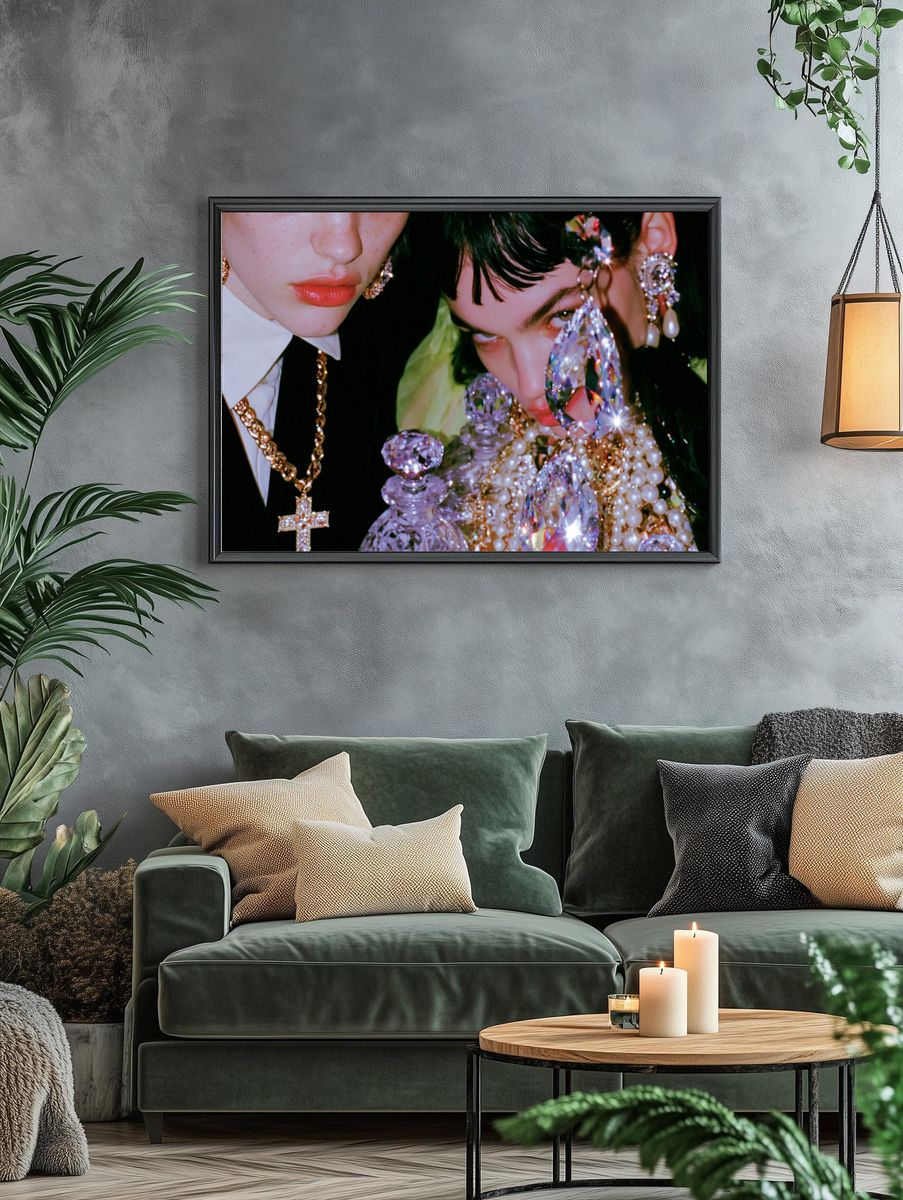 Glamorous Fashion Portrait Poster. — room view 4