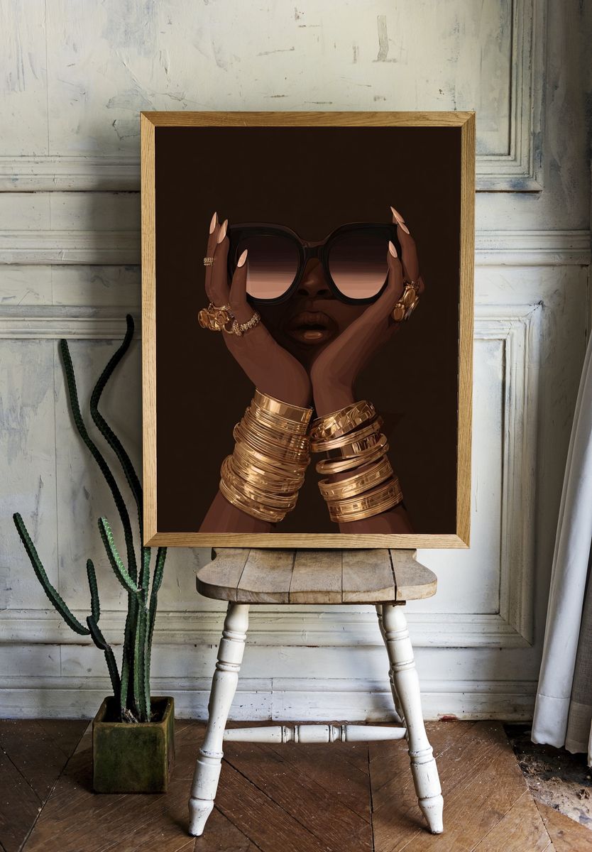 Luxury Fashion Portrait Poster. room preview