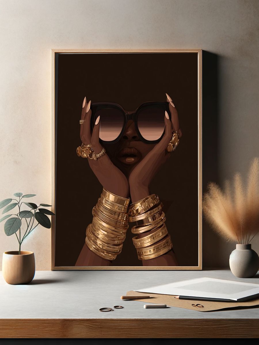 Luxury Fashion Portrait Poster. — room view 2